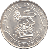 1915 SIXPENCE ( UNC ) 8 - SIXPENCE - Cambridgeshire Coins