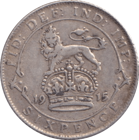 1915 SIXPENCE ( VF ) 2 - Sixpence - Cambridgeshire Coins