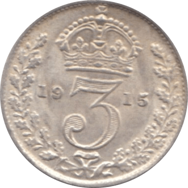 1915 THREEPENCE ( AUNC ) - Threepence - Cambridgeshire Coins