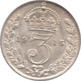 1915 THREEPENCE ( AUNC ) - Threepence - Cambridgeshire Coins