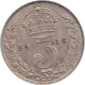 1915 THREEPENCE ( EF ) 23 - Threepence - Cambridgeshire Coins
