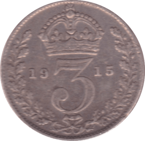 1915 THREEPENCE ( VF ) - Threepence - Cambridgeshire Coins