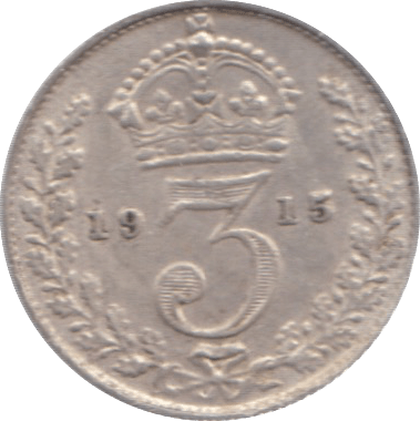 1915 THREEPENCE ( VF ) - Threepence - Cambridgeshire Coins