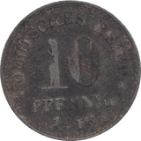 1916 10 PFENNIG WW1 GERMANY - WORLD COINS - Cambridgeshire Coins
