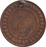 1916 5 CENTIMES TUNISIE - WORLD COINS - Cambridgeshire Coins