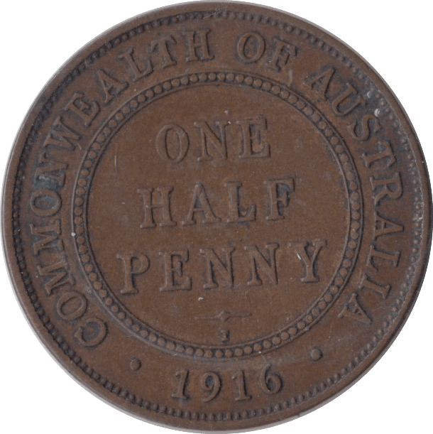 1916 AUSTRALIA HALF PENNY - WORLD COINS - Cambridgeshire Coins
