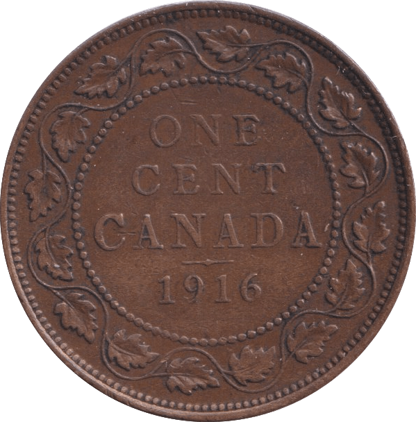 1916 CANADA ONE CENT - WORLD COINS - Cambridgeshire Coins
