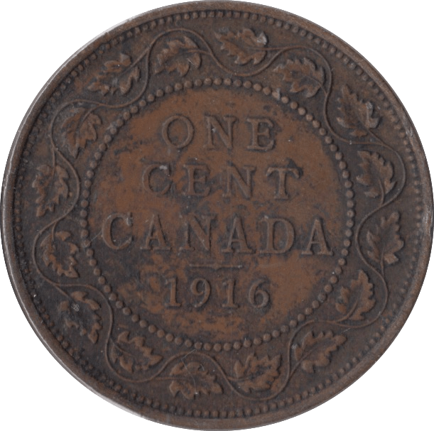 1916 CANADA ONE CENT - WORLD COINS - Cambridgeshire Coins