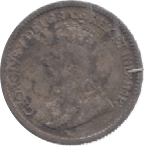 1916 CANADA SILVER 5 CENTS - WORLD SILVER COINS - Cambridgeshire Coins