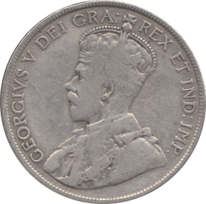 1916 CANADA SILVER 50 CENTS - WORLD SILVER COINS - Cambridgeshire Coins