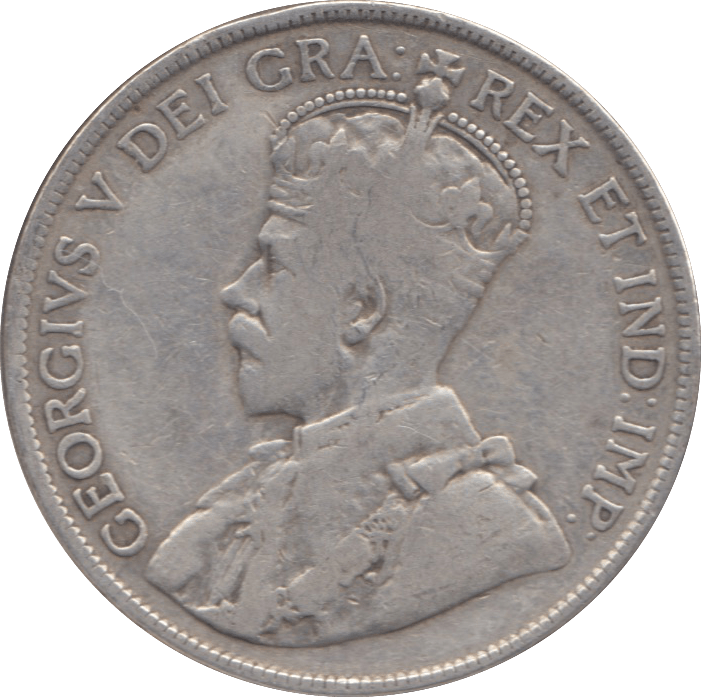 1916 CANADA SILVER 50 CENTS - WORLD SILVER COINS - Cambridgeshire Coins