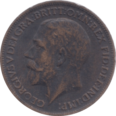 1916 FARTHING ( GVF ) 3 - Farthing - Cambridgeshire Coins