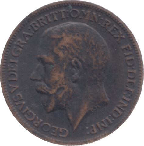 1916 FARTHING ( GVF ) 6 - Farthing - Cambridgeshire Coins