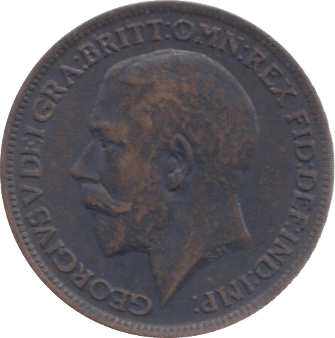 1916 FARTHING ( GVF ) 7 - Farthing - Cambridgeshire Coins