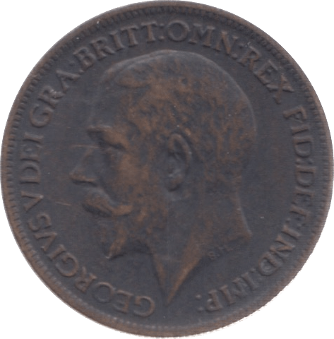 1916 FARTHING ( GVF ) 8 - Farthing - Cambridgeshire Coins