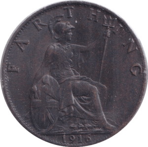 1916 FARTHING ( UNC ) - Farthing - Cambridgeshire Coins