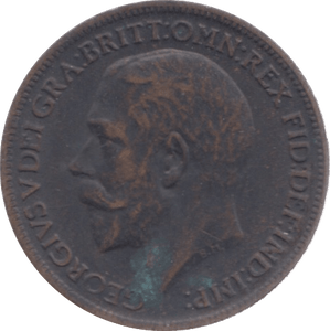 1916 FARTHING ( VF ) 4 - Farthing - Cambridgeshire Coins