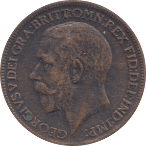1916 FARTHING ( VF ) - Farthing - Cambridgeshire Coins