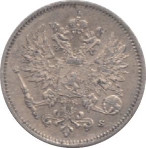 1916 FINLAND 25 PENNIA - WORLD COINS - Cambridgeshire Coins
