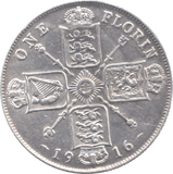 1916 FLORIN ( EF ) 6 - Florin - Cambridgeshire Coins