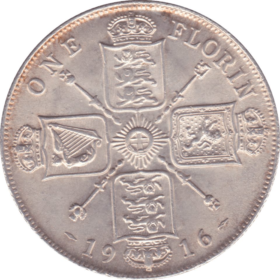 1916 FLORIN ( UNC ) C - Florin - Cambridgeshire Coins