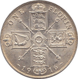 1916 FLORIN ( UNC ) - Florin - Cambridgeshire Coins