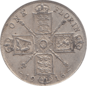1916 FLORIN ( VF ) 28 - Florin - Cambridgeshire Coins