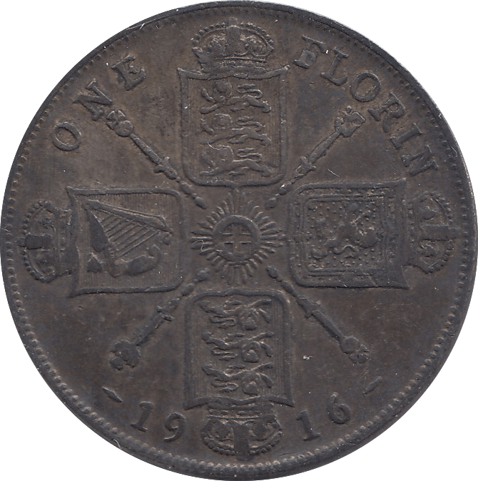 1916 FLORIN ( VF ) TONNED - Florin - Cambridgeshire Coins