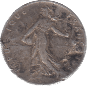 1916 FRANCE FIFTY CENTIMES - WORLD COINS - Cambridgeshire Coins