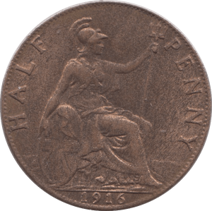 1916 HALF PENNY ( UNC ) - Halfpenny - Cambridgeshire Coins