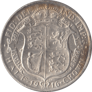 1916 HALFCROWN ( AUNC ) 13 - Halfcrown - Cambridgeshire Coins