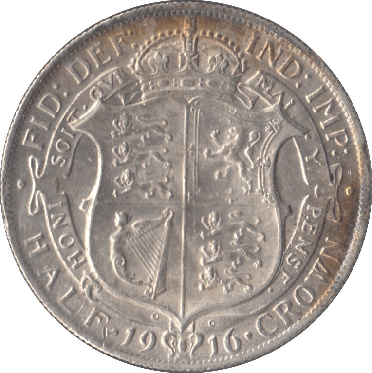1916 HALFCROWN ( AUNC ) 13 - Halfcrown - Cambridgeshire Coins