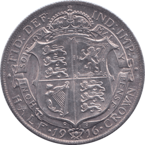 1916 HALFCROWN ( AUNC ) 1 - Halfcrown - Cambridgeshire Coins