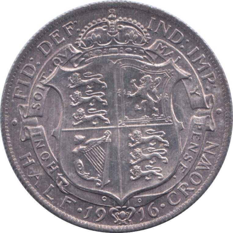 1916 HALFCROWN ( AUNC ) 1 - Halfcrown - Cambridgeshire Coins