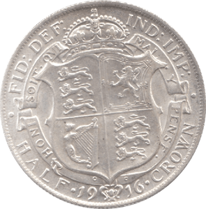 1916 HALFCROWN ( AUNC ) 6 - Halfcrown - Cambridgeshire Coins