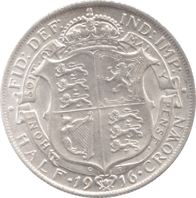 1916 HALFCROWN ( AUNC ) 6 - Halfcrown - Cambridgeshire Coins