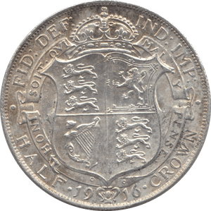 1916 HALFCROWN ( EF ) 4 - Halfcrown - Cambridgeshire Coins