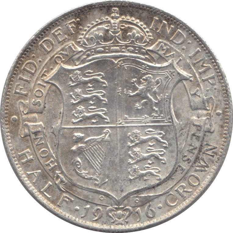 1916 HALFCROWN ( EF ) 4 - Halfcrown - Cambridgeshire Coins