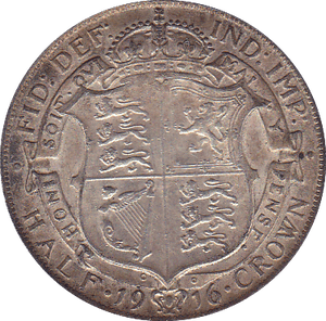 1916 HALFCROWN ( EF ) A - Halfcrown - Cambridgeshire Coins