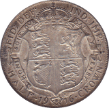 1916 HALFCROWN ( EF ) A - Halfcrown - Cambridgeshire Coins