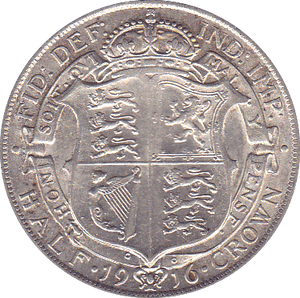 1916 HALFCROWN ( EF ) B - Halfcrown - Cambridgeshire Coins