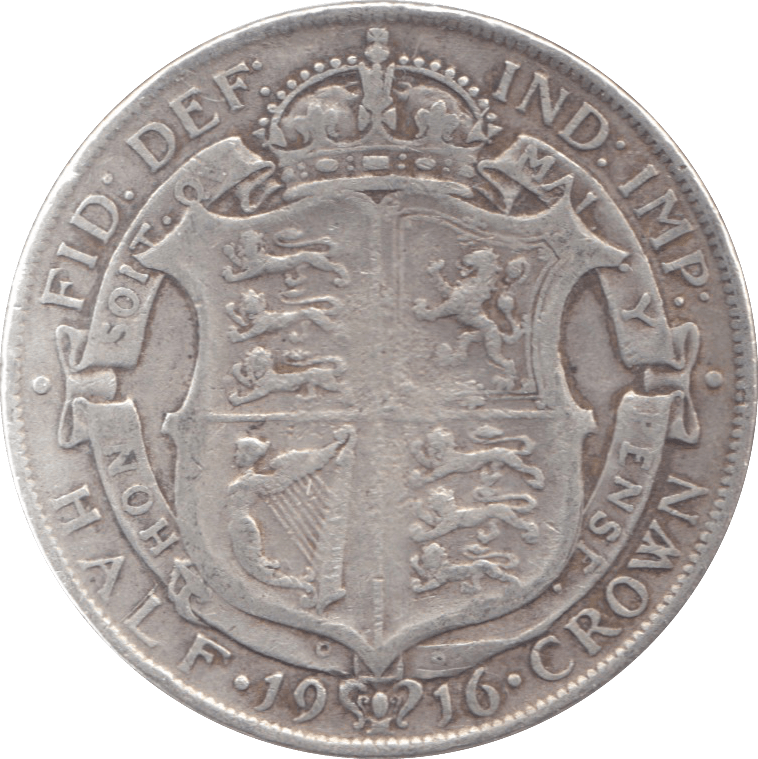 1916 HALFCROWN ( FINE ) 10 - Halfcrown - Cambridgeshire Coins