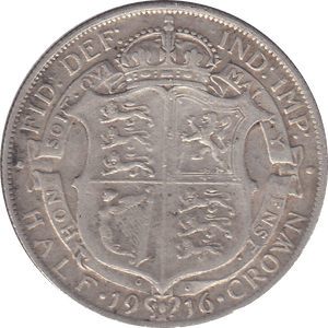 1916 HALFCROWN ( GF ) 3 - Halfcrown - Cambridgeshire Coins
