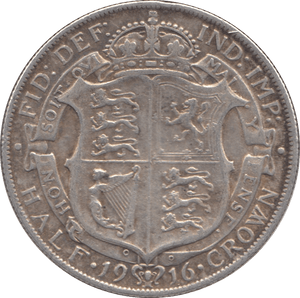 1916 HALFCROWN ( GF ) 8 - HALFCROWN - Cambridgeshire Coins