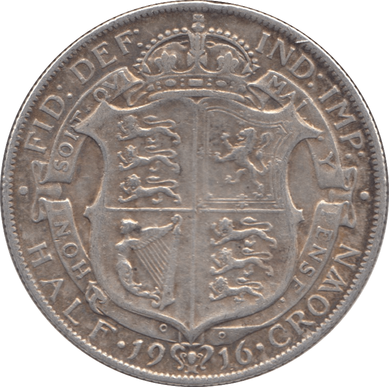 1916 HALFCROWN ( GF ) 8 - HALFCROWN - Cambridgeshire Coins