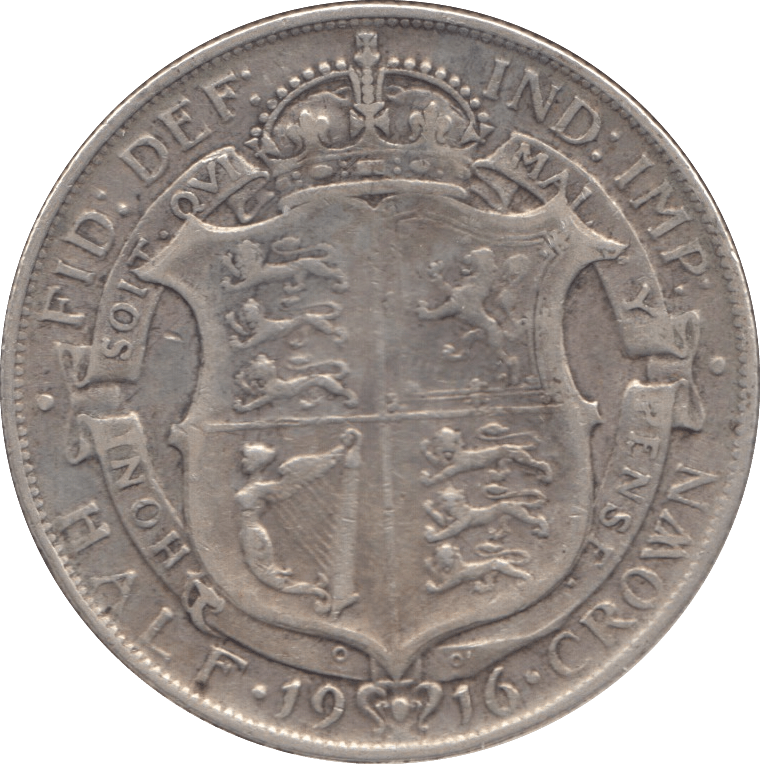 1916 HALFCROWN ( GF ) 8 - Halfcrown - Cambridgeshire Coins