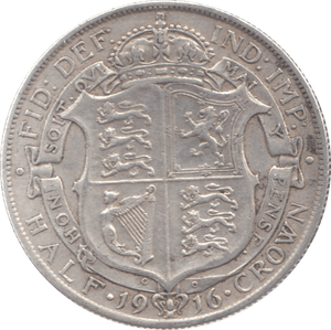 1916 HALFCROWN ( GF ) 8 - Halfcrown - Cambridgeshire Coins