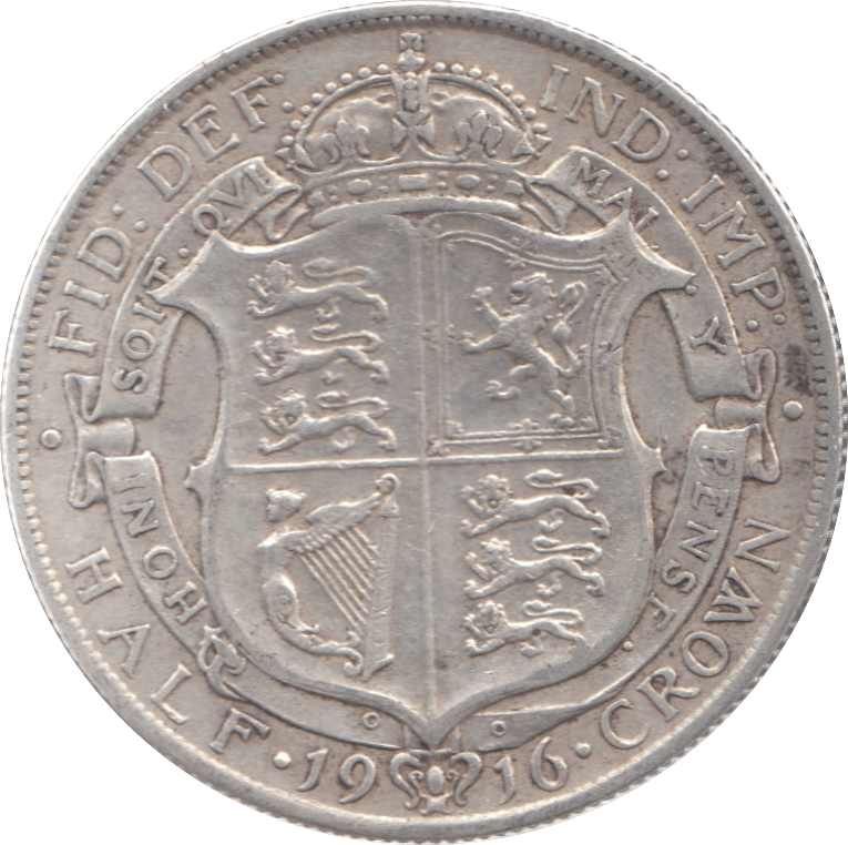 1916 HALFCROWN ( GF ) 8 - Halfcrown - Cambridgeshire Coins