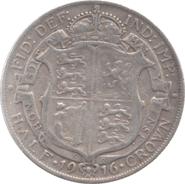 1916 HALFCROWN ( GF ) 9 - Halfcrown - Cambridgeshire Coins
