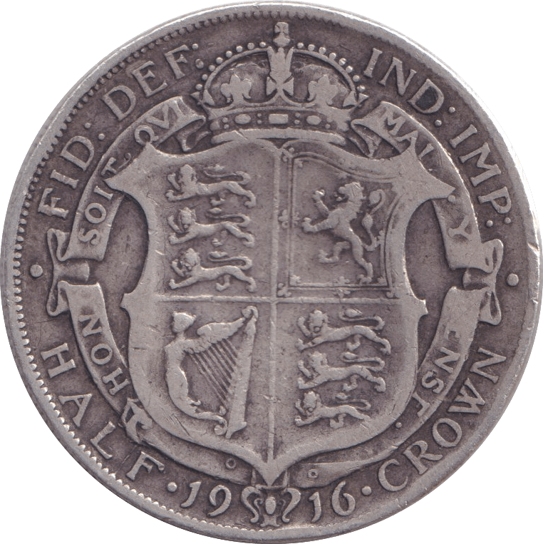 1916 HALFCROWN ( GF ) - halfcrown - Cambridgeshire Coins